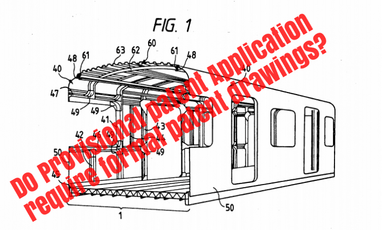 Do provisional patent application require patent drawings