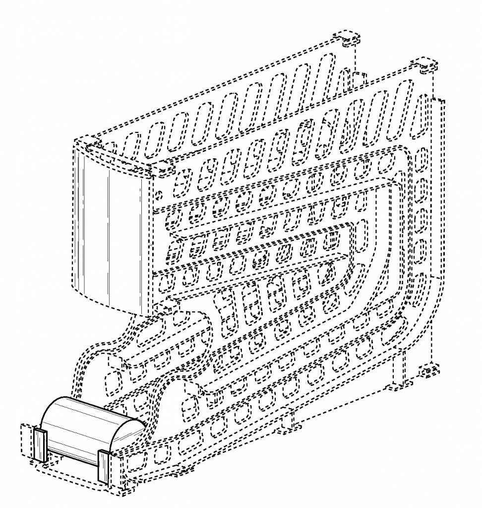 drawing of soup dispenser